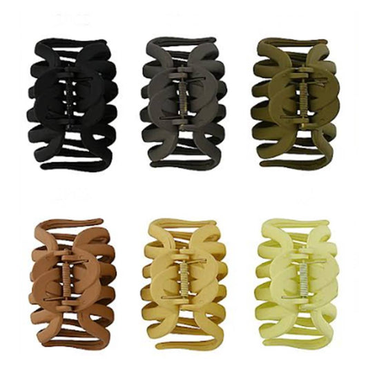 Matte Colors of Octopus Hair Claw Clip