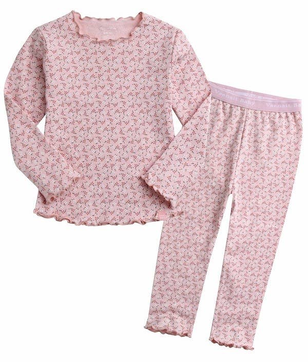 Maybee Pink Cotton Long Sleeve PJ's
