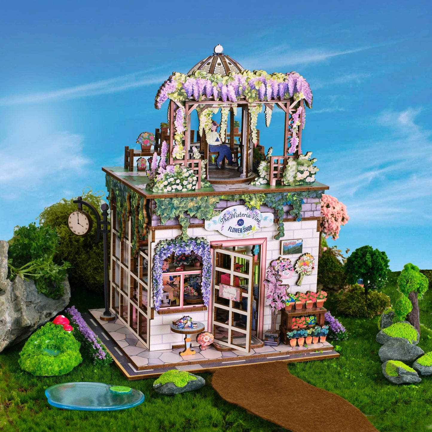 DIY Miniature House Kit: Flower Shop