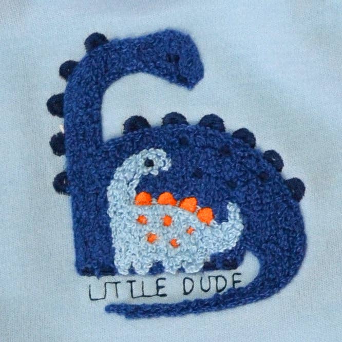 5 Pack Soft Cotton Poly Embroidered Baby Bibs
