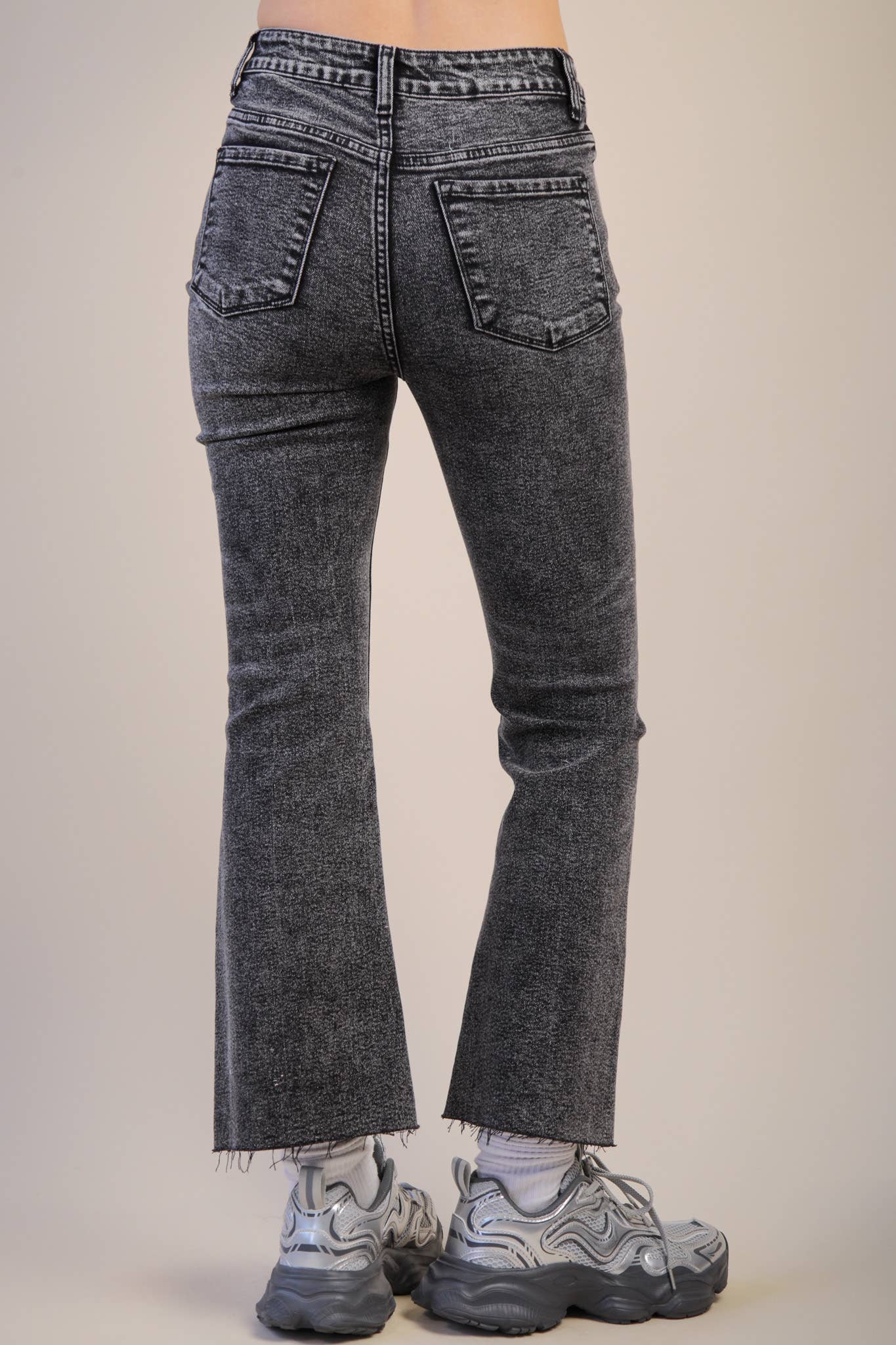 VERY JEAN Washed Denim Bootcut Pants