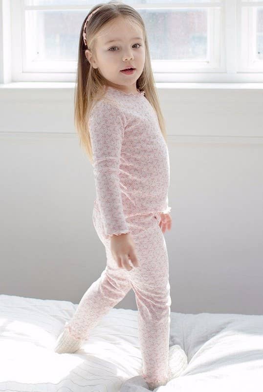 Maybee Pink Cotton Long Sleeve PJ's