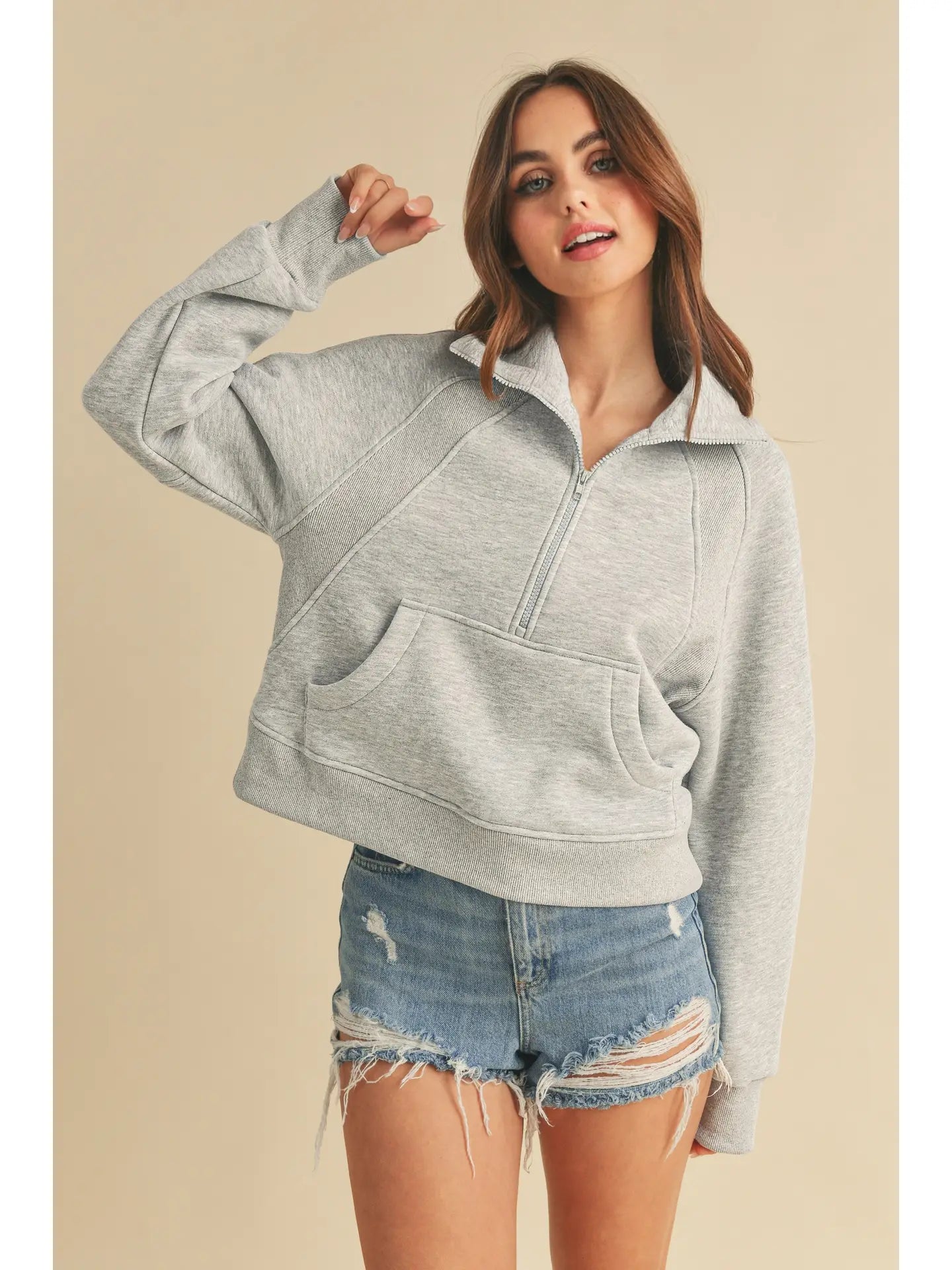 Funnel Neck Sweatshirt